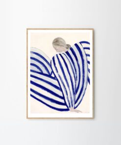 Druk artystyczny Blue Stripe At Concorde / Sofia Lind