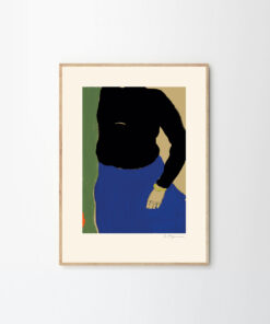 Druk artystyczny Black Top Blue Skirt / Rosie McGuinness