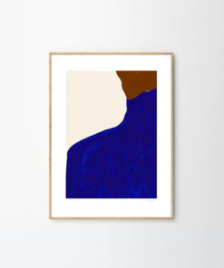 Druk artystyczny Blue Skirt Brown Jumper / Rosie McGuinness