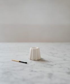 Porcelanowy świecznik biały błyszczący / OVO Things