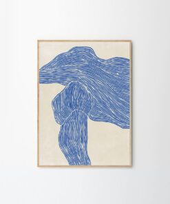 Druk artystyczny The Line – Navy / Rebecca Hein