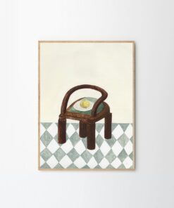 Druk artystyczny Chair with Fruit / Isabelle Vandeplassche