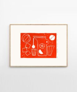 Druk artystyczny Grenadine / Das Rotes Rabbit