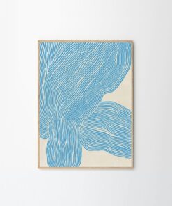 Druk artystyczny The Line – Blue / Rebecca Hein