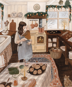 Grafika Winter Baking autorstwa Robin Pieterse, 20x25 cm