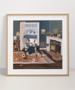 Grafika Snow Day autorstwa Robin Pieterse, 20x20 cm