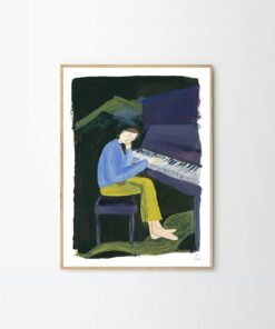 Druk artystyczny Hania at the Piano autorstwa Clary Schicketanz