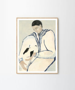 Druk artystyczny Man and Dog / Sofia Lind