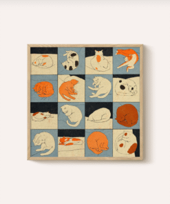 Plakat z grafiką Sleeping Cat autorstwa Enikő Eged