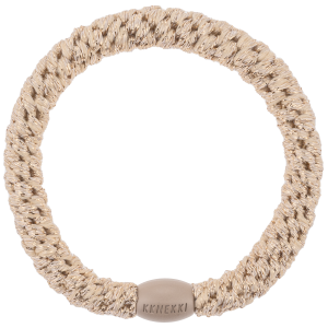 Gumka do włosów Kknekki Beige glitter