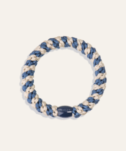 Gumka do włosów Kknekki Indigo ivory stripe